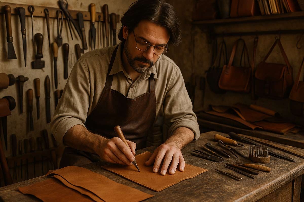 Traditional artisan workshop Florence leather craftsman locals favorite authentic experience