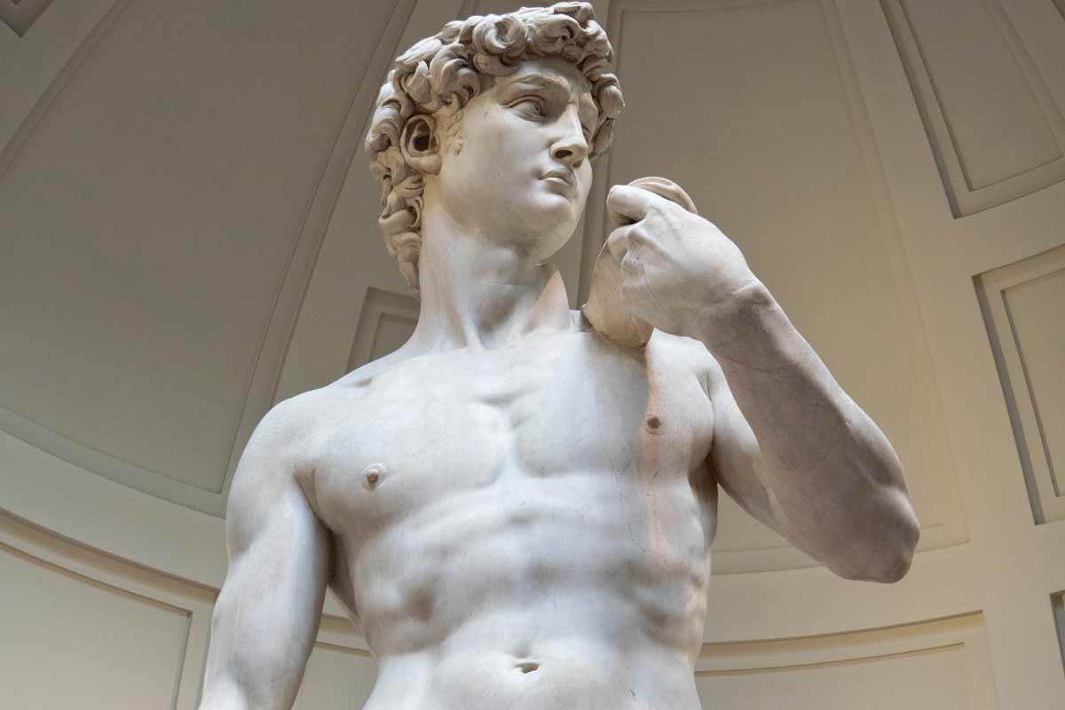 Michelangelo's David statue at Accademia Gallery Florence Renaissance sculpture masterpiece